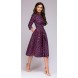 Women Dress 2018 Vintage printing party Three Quarter Sleeve women Autumn Dress